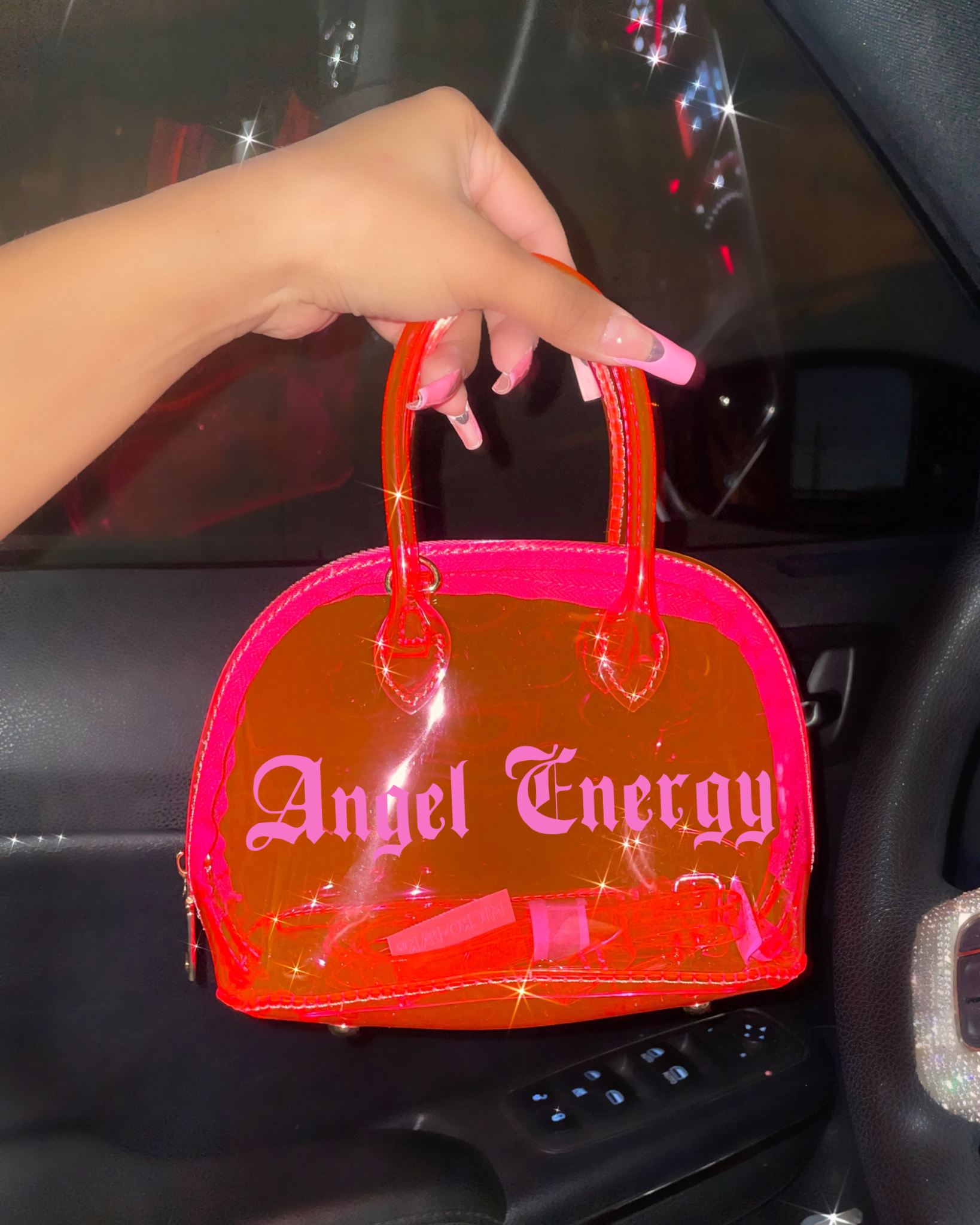 Black LV Luxury Jelly Crossbody Bag